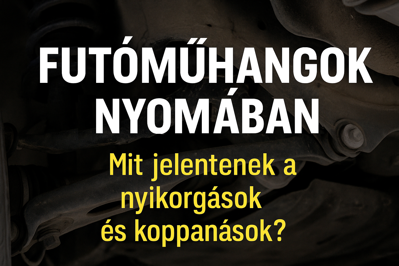 Futóműhangok nyomában – Mit jelentenek a nyikorgások és koppanások?